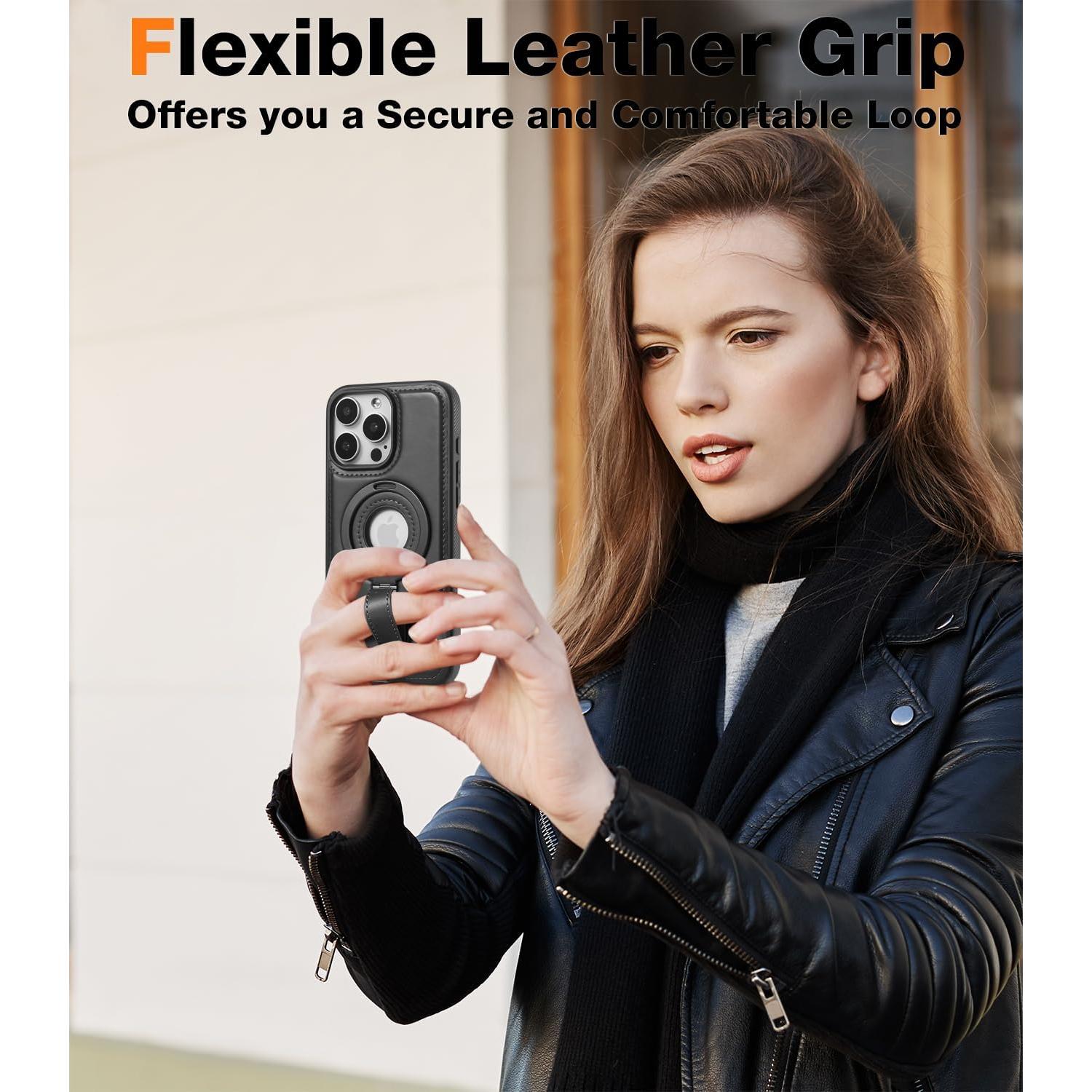 Funda de Cuero Magnética para iPhone 12 Pro Max - BUTAIGA