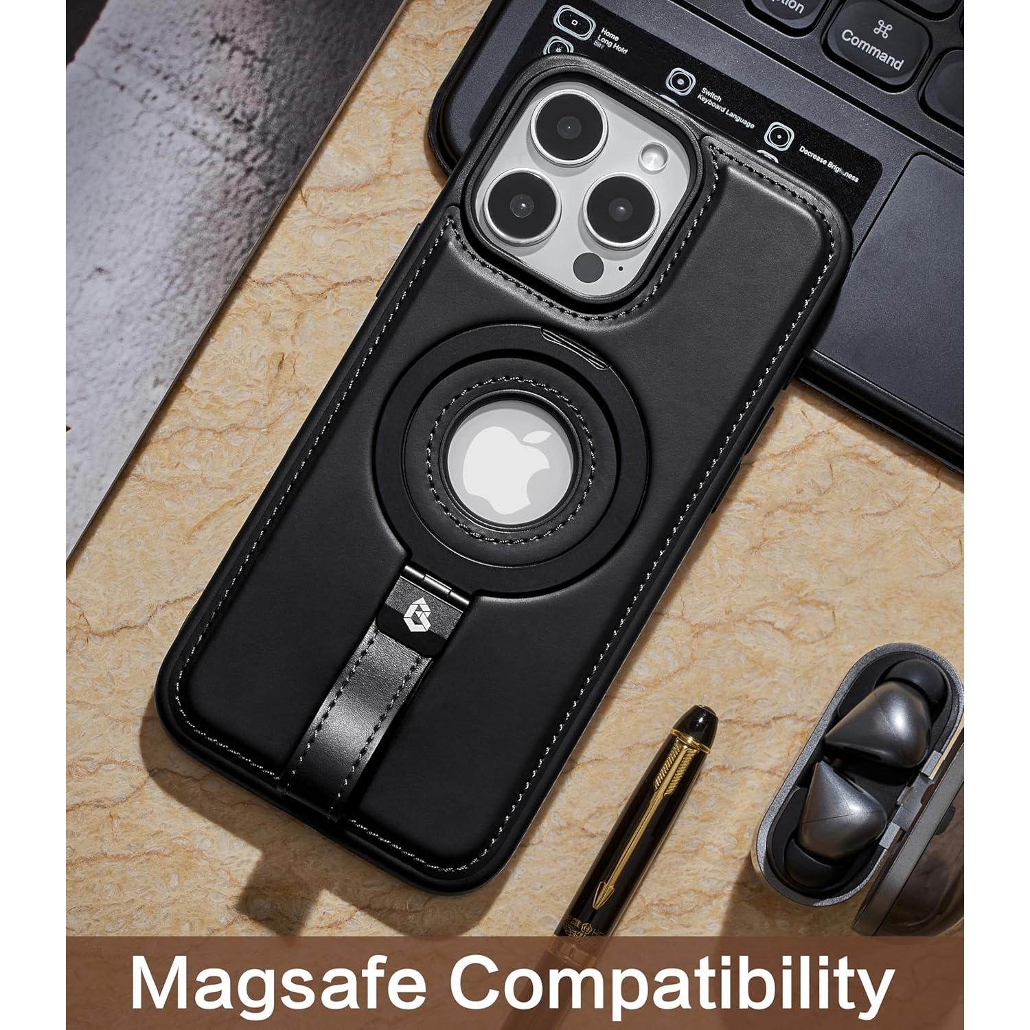 Funda de Cuero Magnética para iPhone 12 Pro Max - BUTAIGA