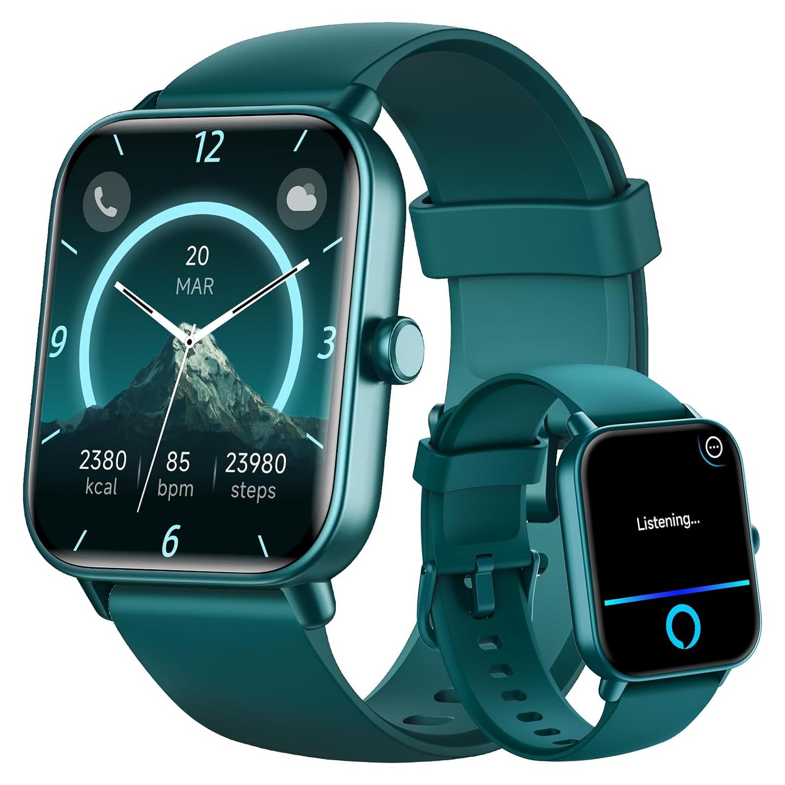 Reloj Inteligente Gydom 1.8" con Alexa y Monitoreo de Salud