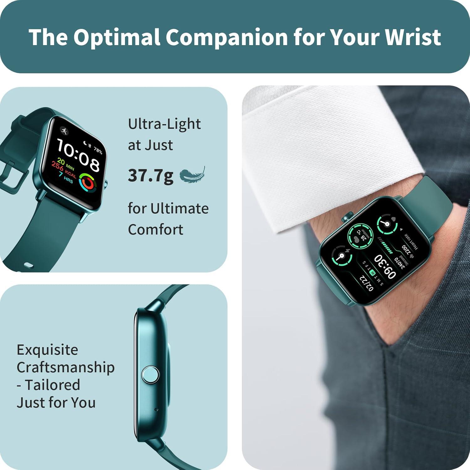 Reloj Inteligente Gydom 1.8" con Alexa y Monitoreo de Salud