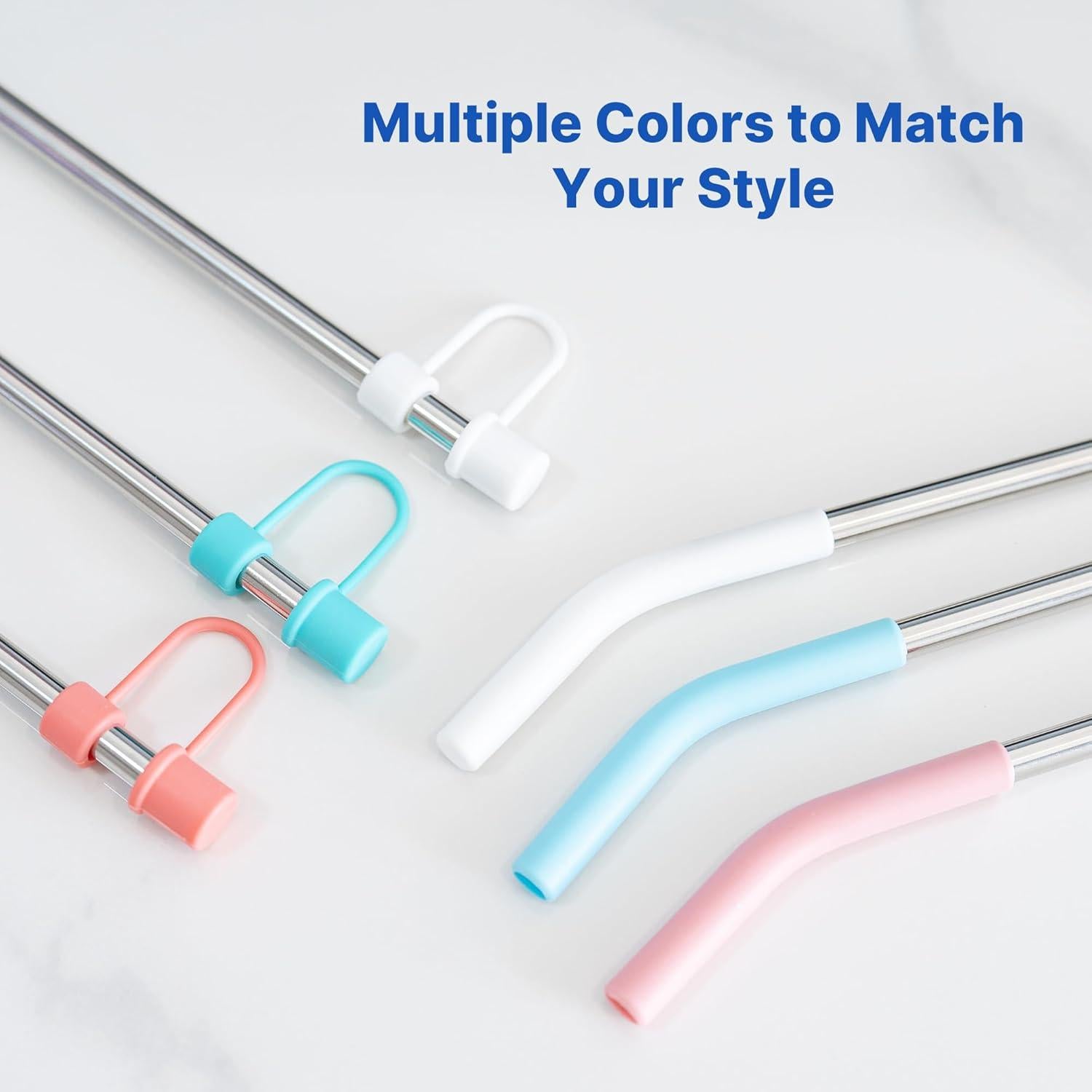 Popotes de Acero Inoxidable Diumepo para Vasos Stanley 14/20 oz