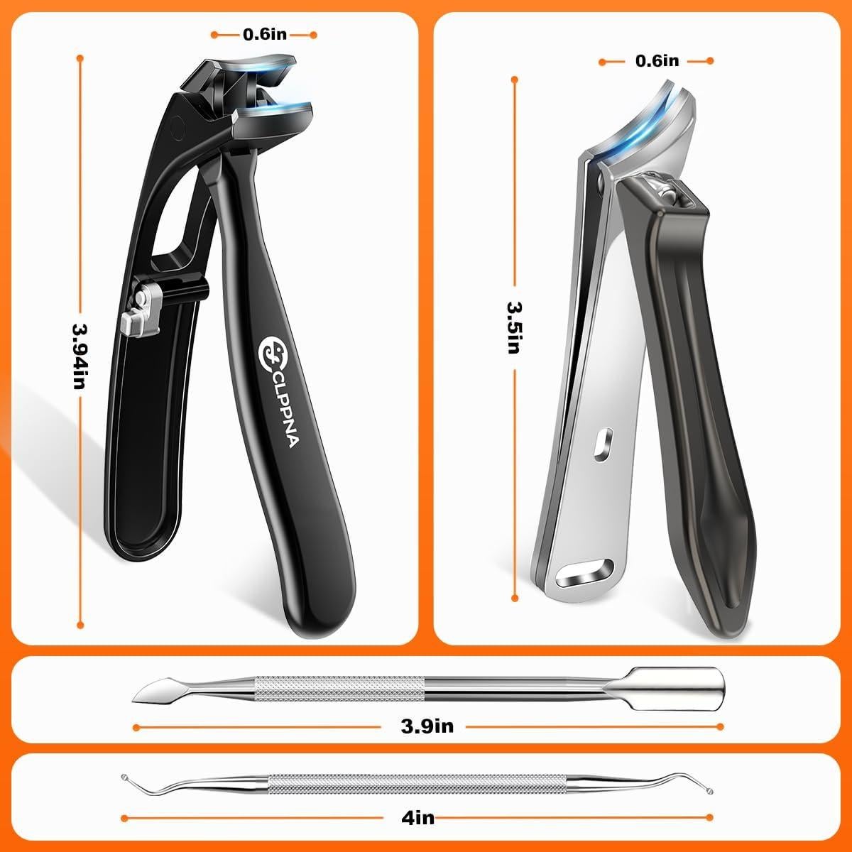 Juego de Cortauñas CLPPNA 4 en 1 para Uñas Gruesas y Encarnadas