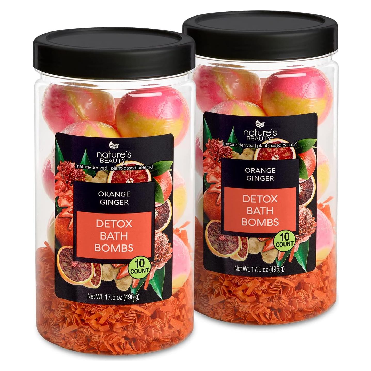 Conjunto de Bombas de Baño Detox Jengibre Naranja Garcoa 10 ct