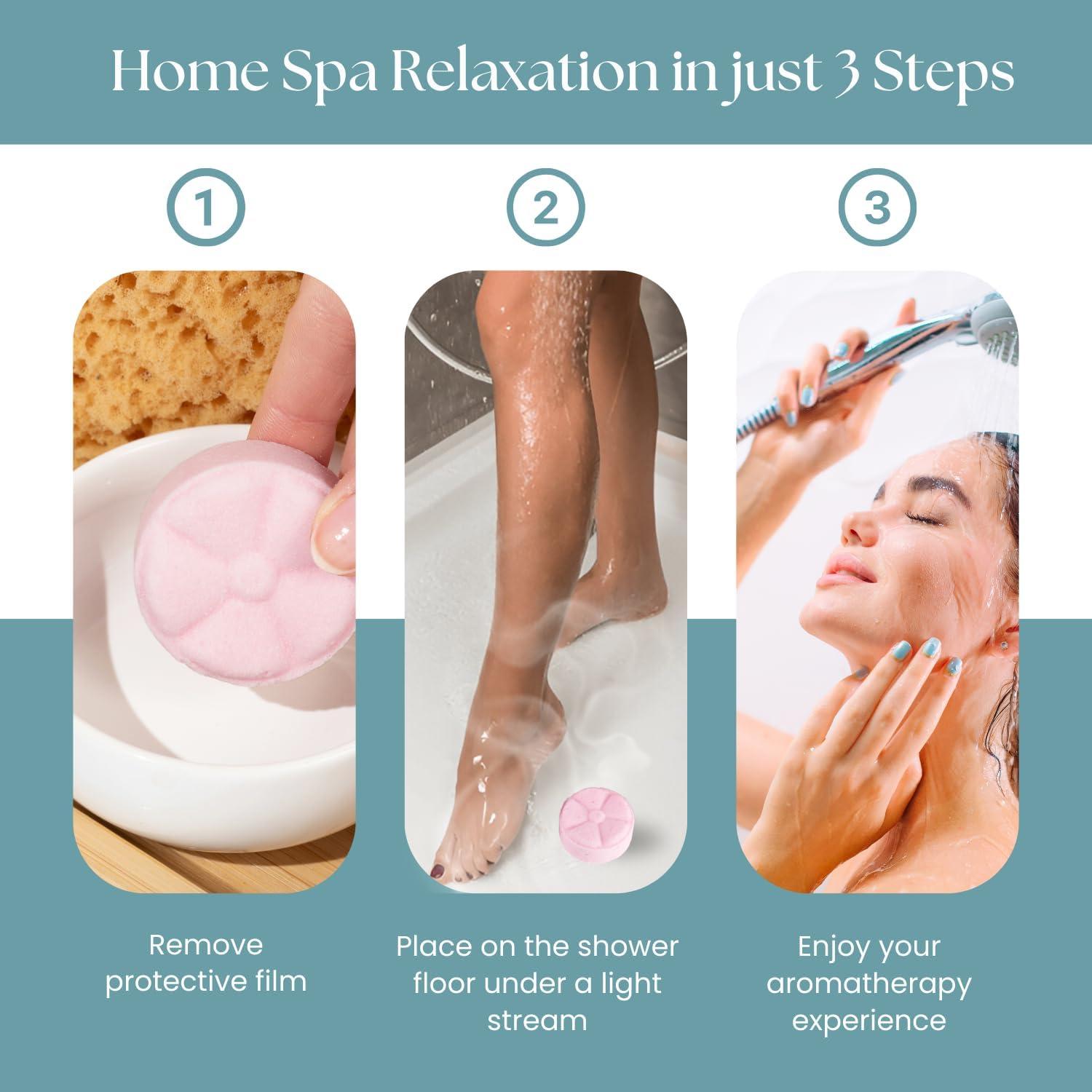 Bombas de Ducha Aromaterapia Eucalipto y Mentol The Lavish Goat - 7 Tabletas