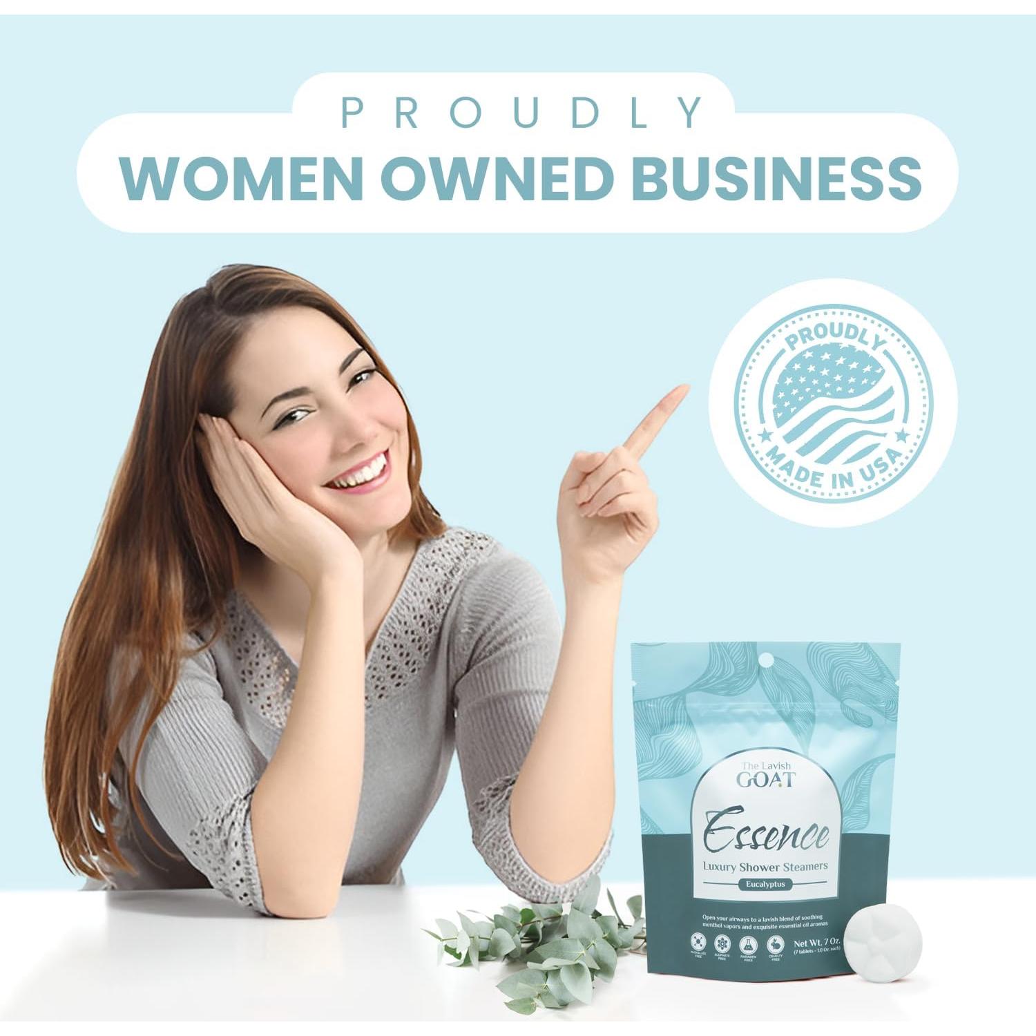 Bombas de Ducha Aromaterapia Eucalipto y Mentol The Lavish Goat - 7 Tabletas