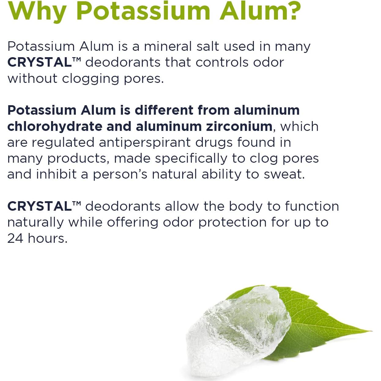 Desodorante Mineral Roll On Crystal 66.5 ml Manzanilla Té Verde