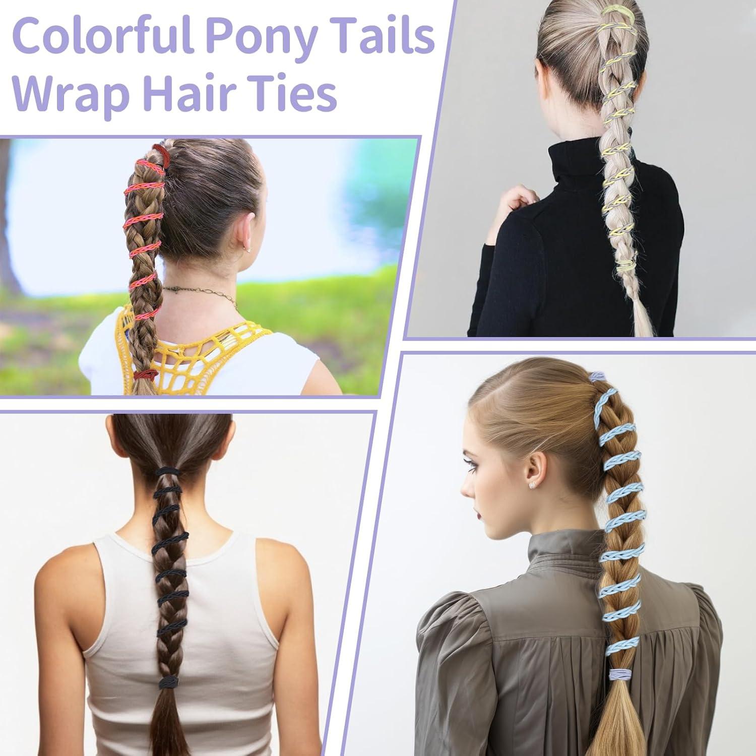 Tiras de Cabello en Espiral TBUKEOM 4 Pcs Sin Daño 84 cm