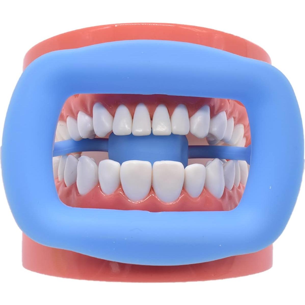 Abre Boca de Silicona Angzhili 3 Pcs Retractor Dental Azul