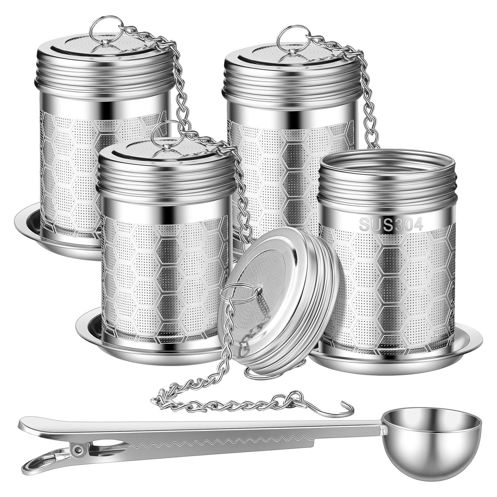 Infusores de Té Suelto Umigy 4 Pcs Acero Inoxidable 304