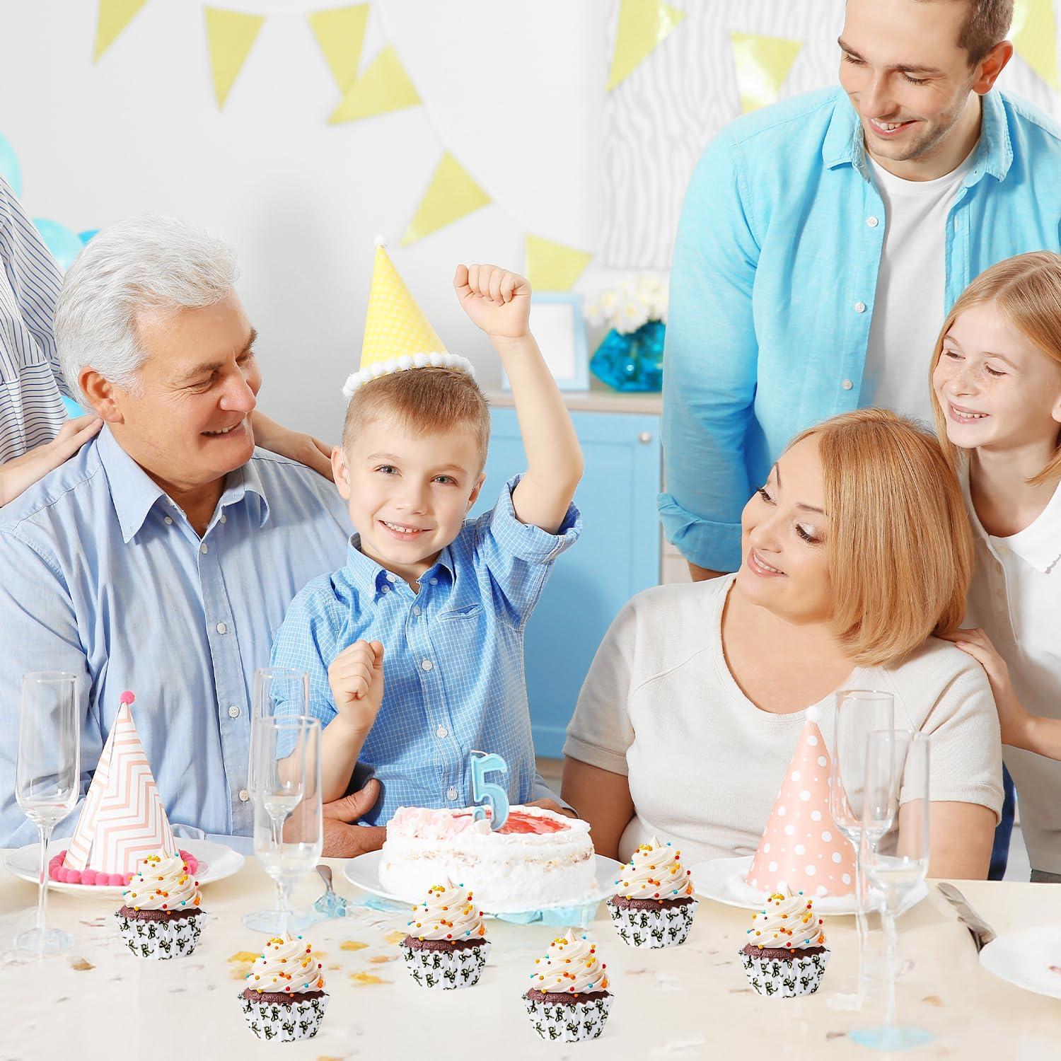 Forros de Cupcake Mini COcnny 300pcs con Lazo Negro 3.56cm