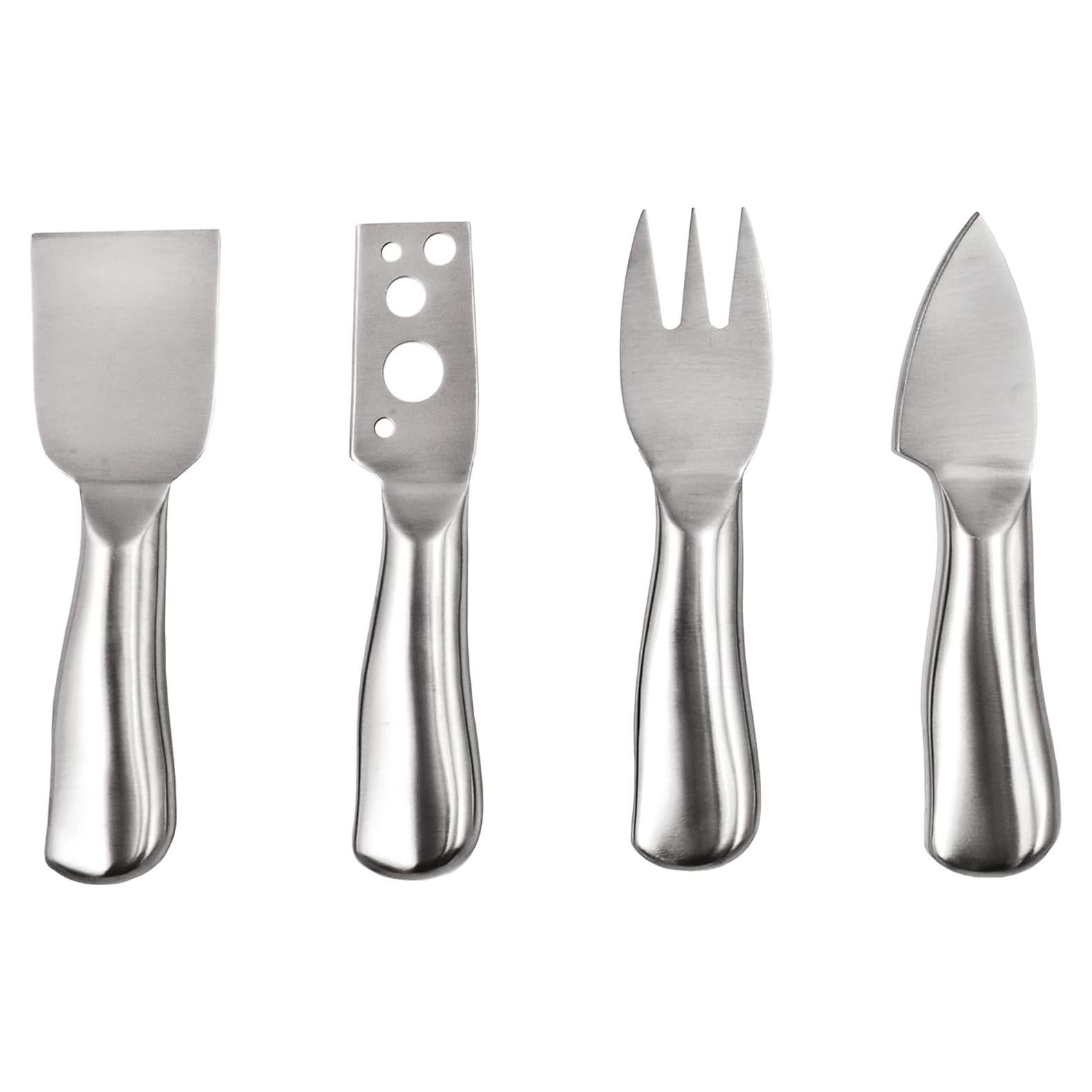 Juego de cuchillos para queso True 4 piezas acero inoxidable