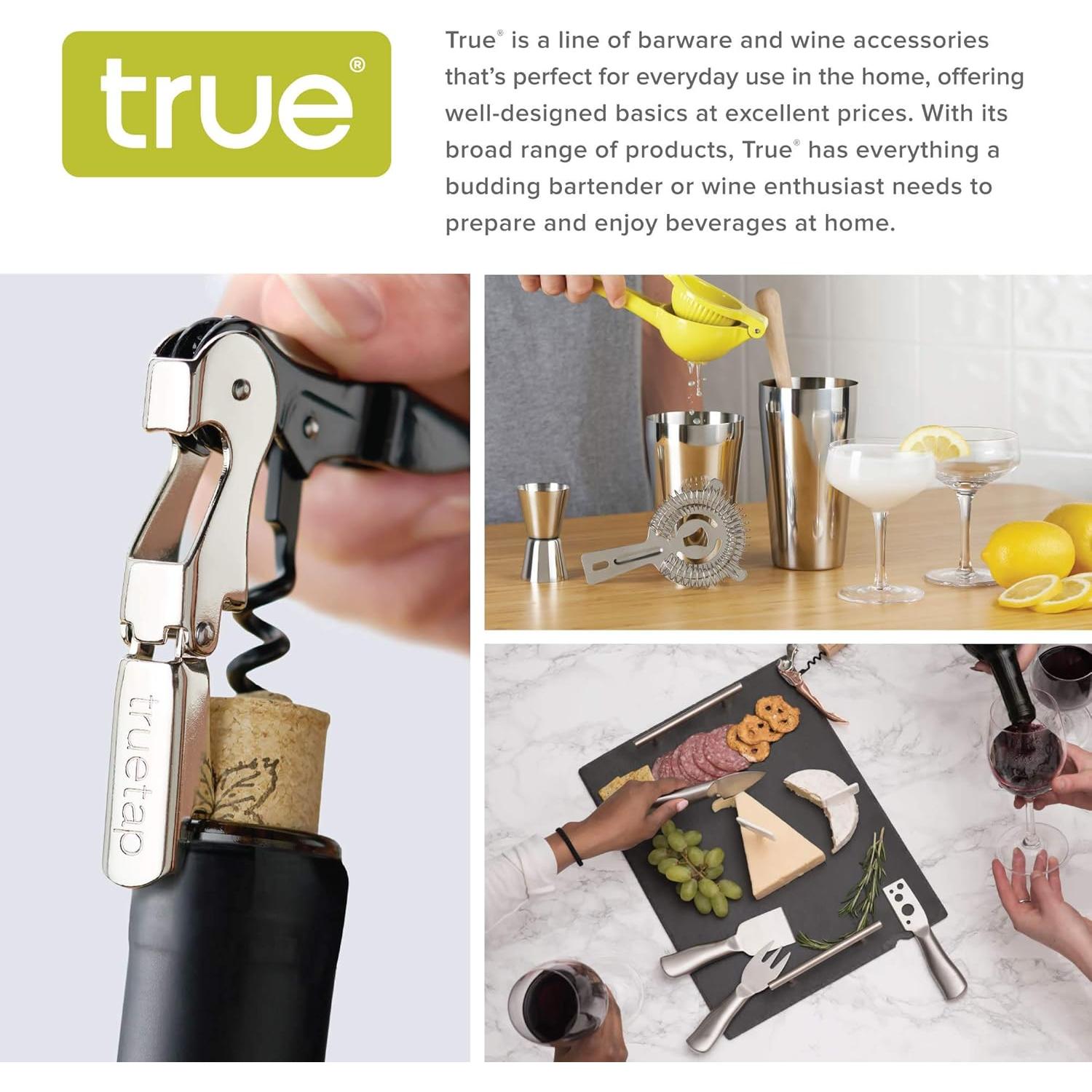 Juego de cuchillos para queso True 4 piezas acero inoxidable