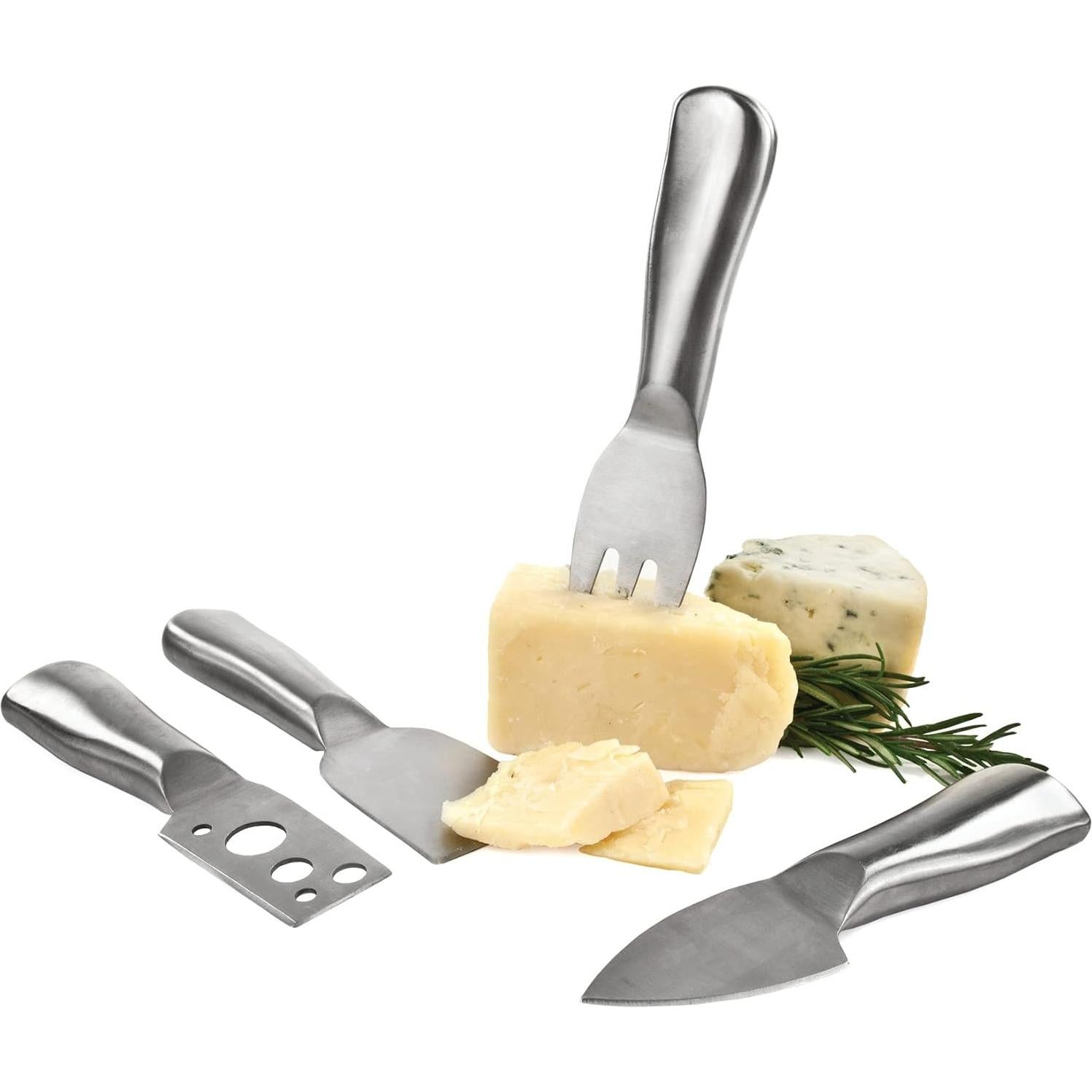 Juego de cuchillos para queso True 4 piezas acero inoxidable