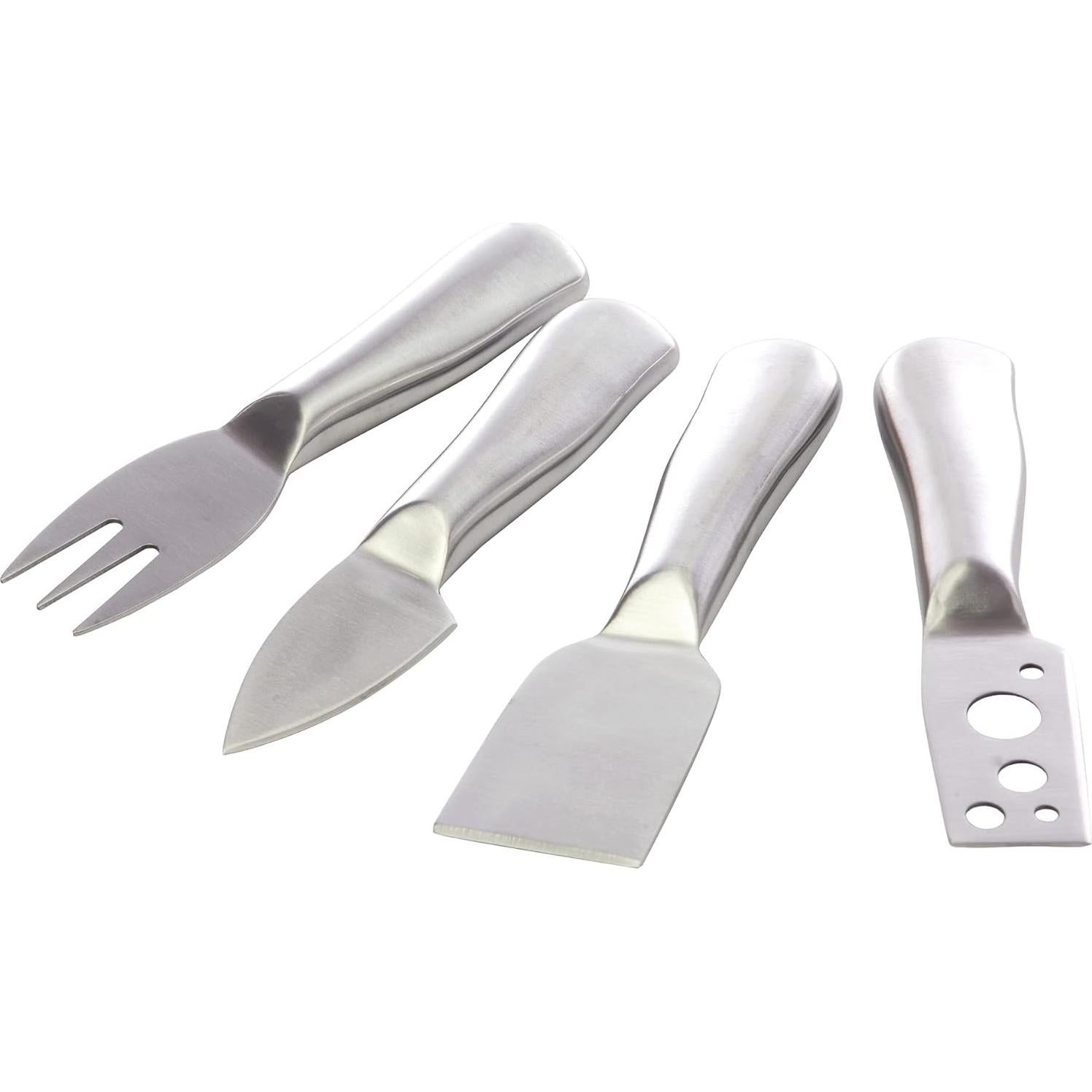 Juego de cuchillos para queso True 4 piezas acero inoxidable