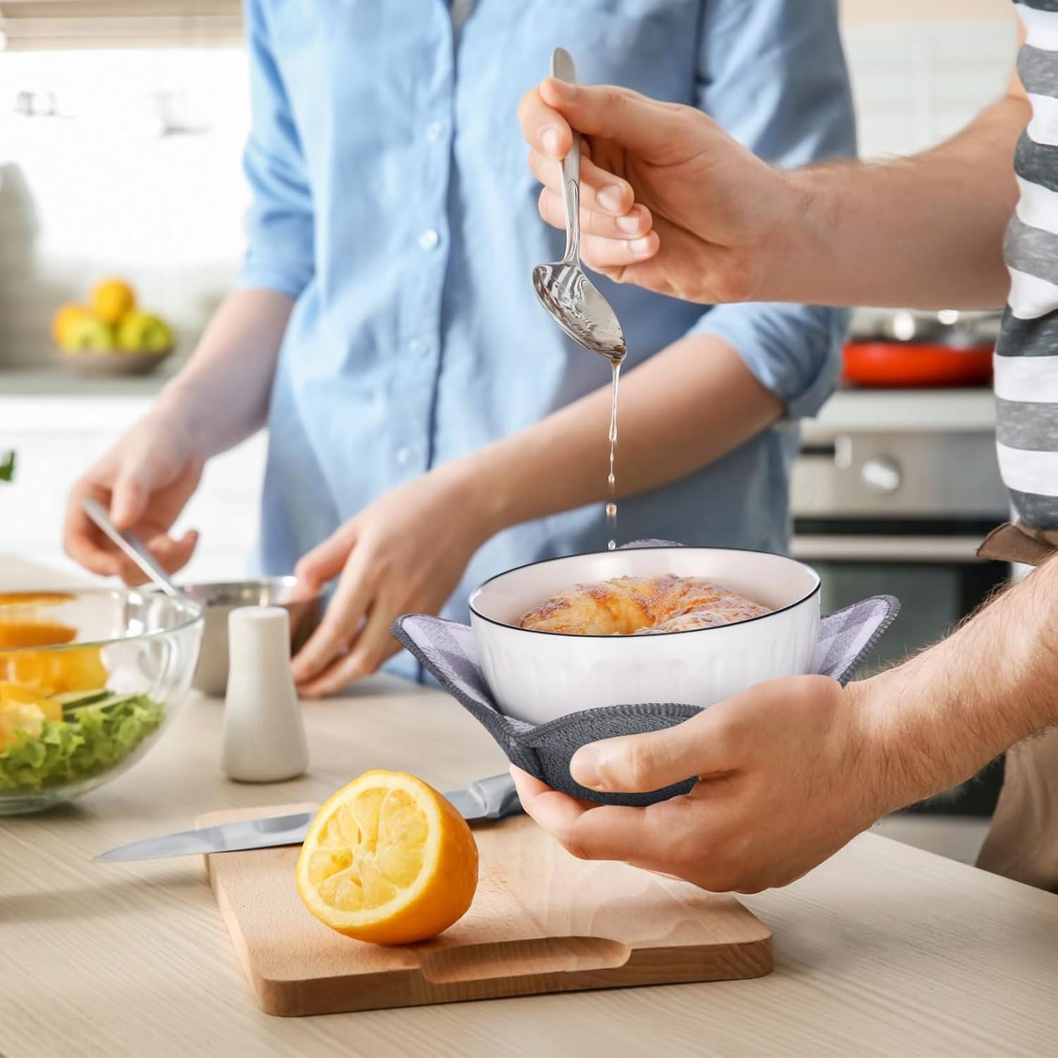 Soporte para Tazón Caliente Geiserailie 10 Pcs Gris Aislante