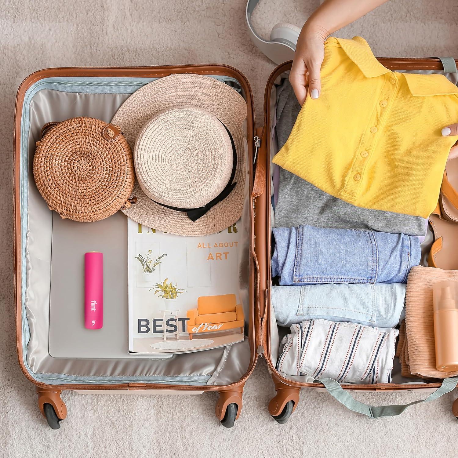 Rodillo Quitapelusas Mini Flint Rosa 90 Hojas Extra Pegajosas