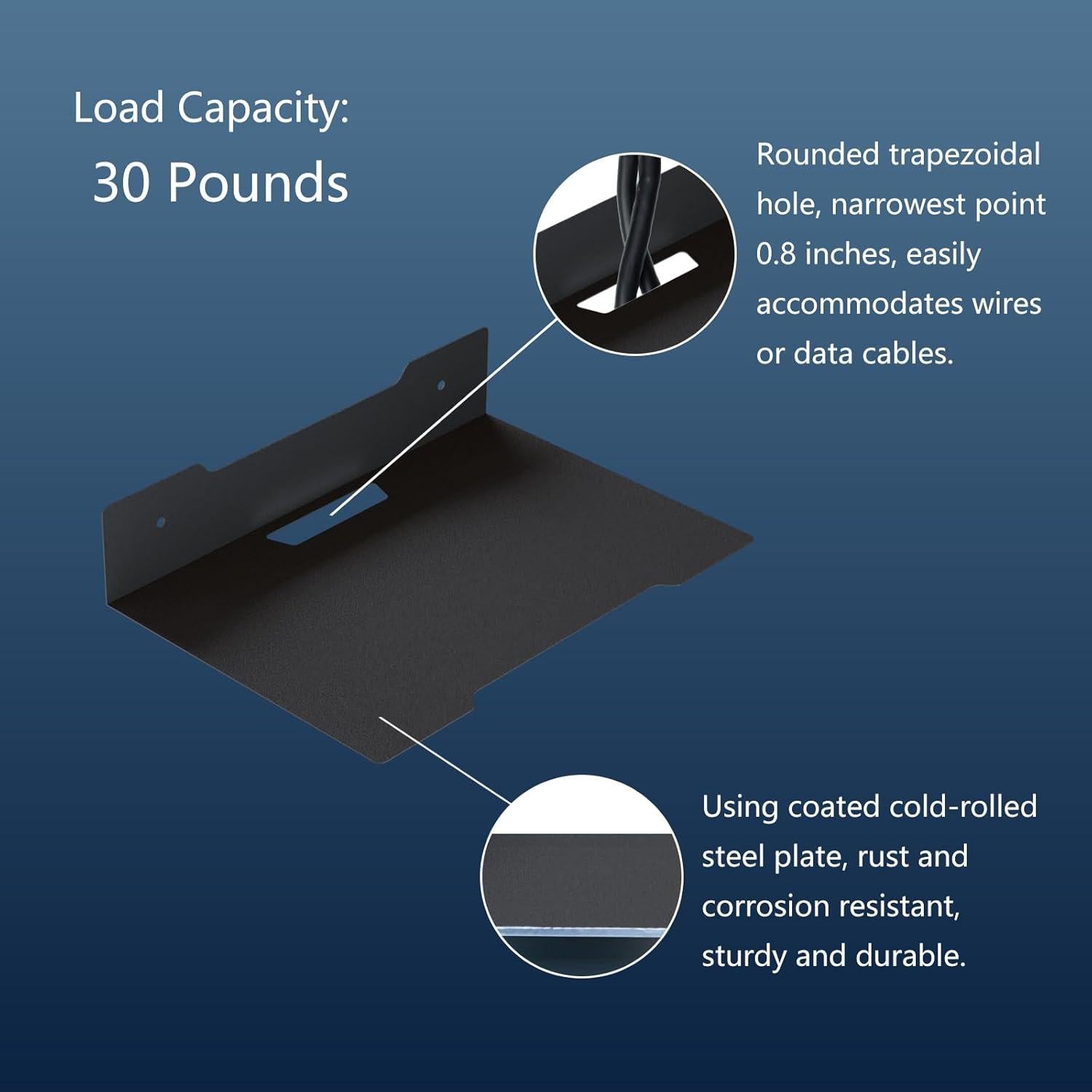 Estante Flotante de Metal PzewMo 12x14.5 cm Montado en Pared