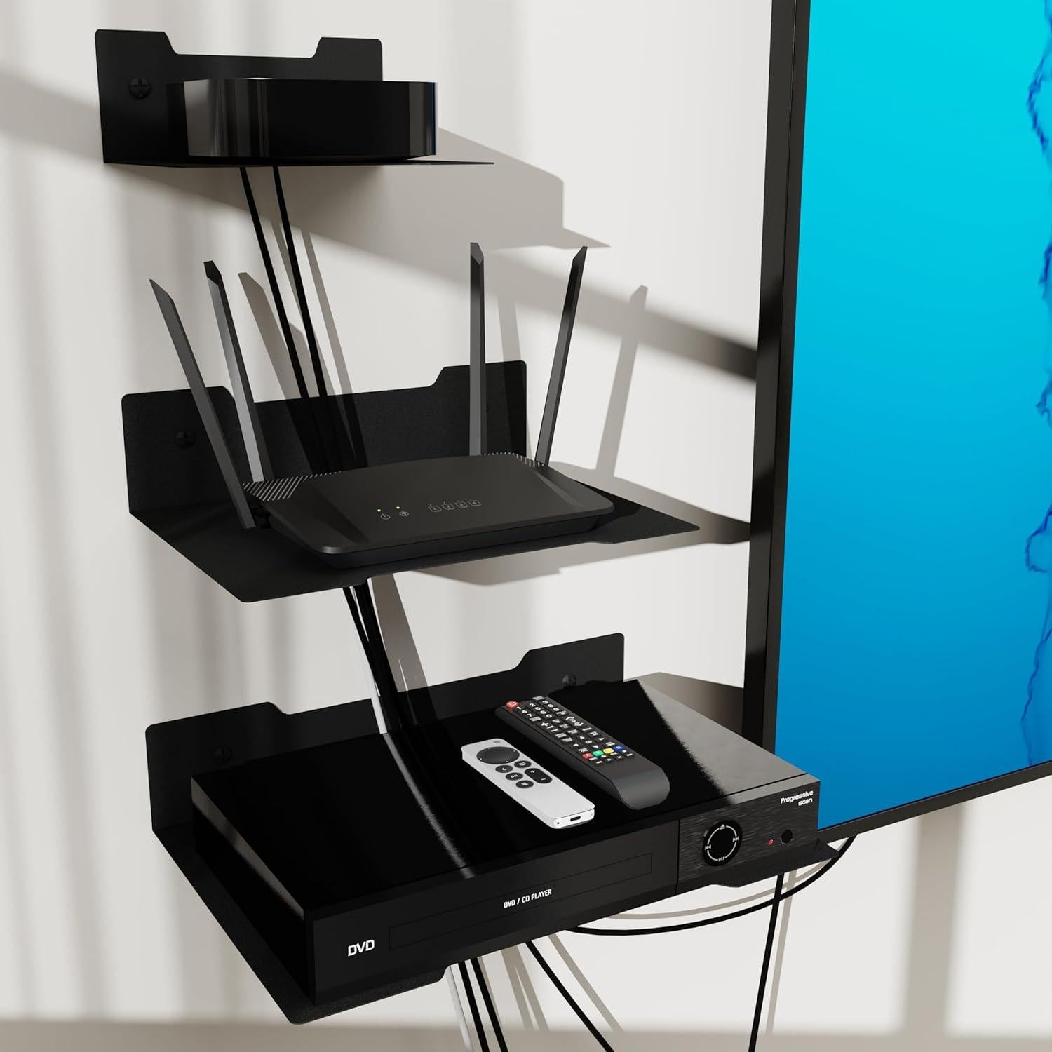 Estante Flotante de Metal PzewMo 12x14.5 cm Montado en Pared