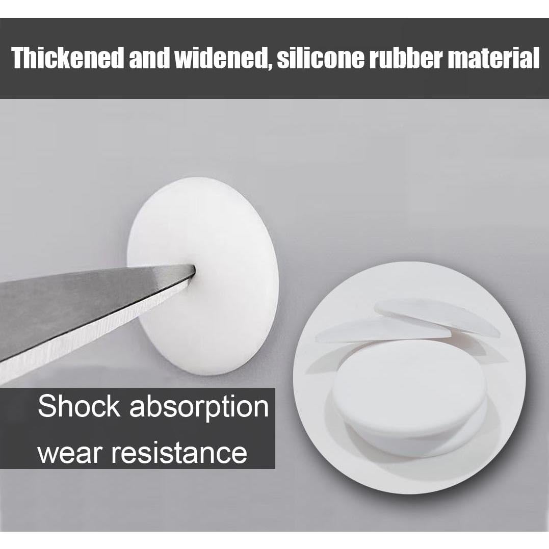 Topes de puerta Muzioiernsu 6 Piezas Silicona Blanca 5 cm