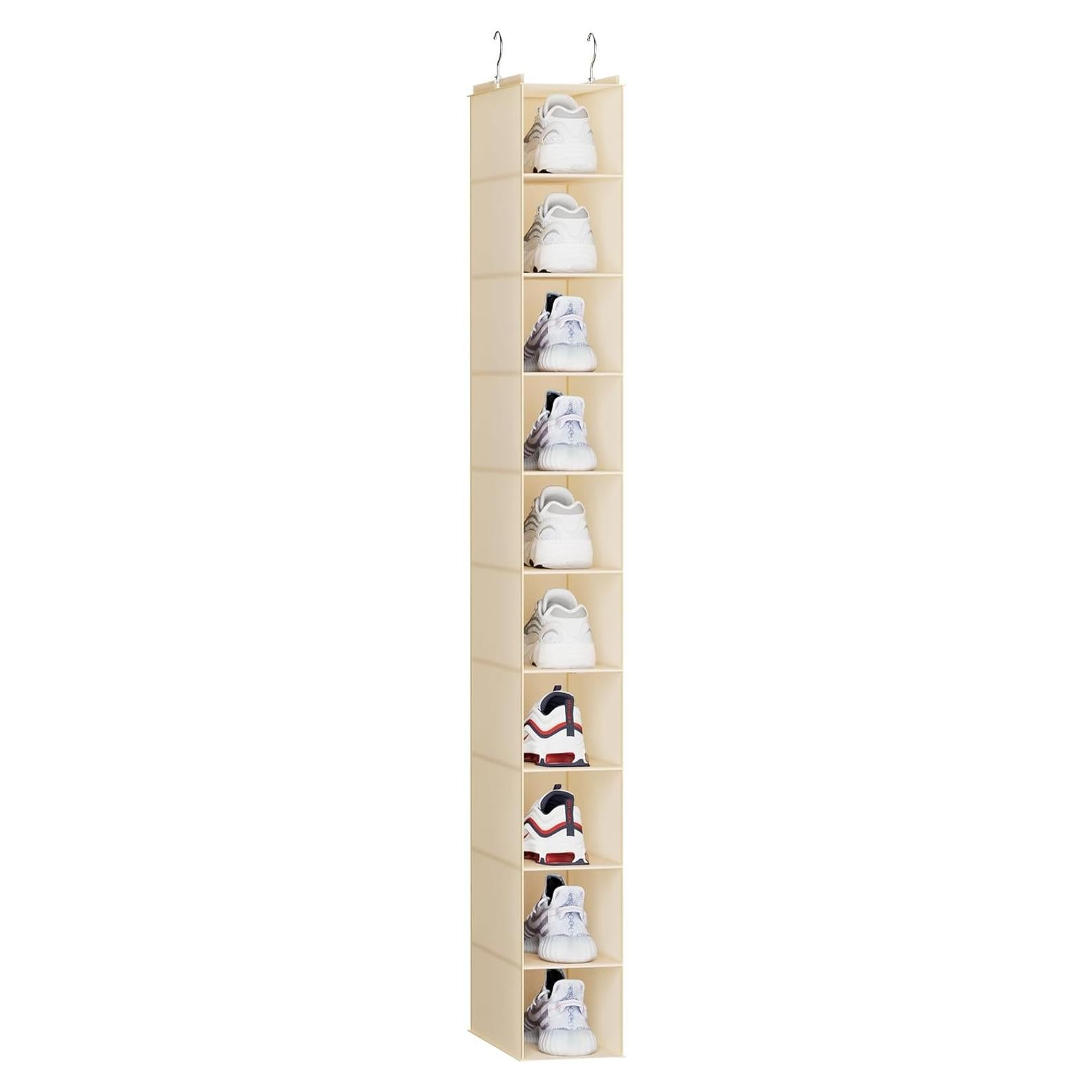 Organizador de Zapatos Colgante YOUDENOVA 10 Estantes Beige