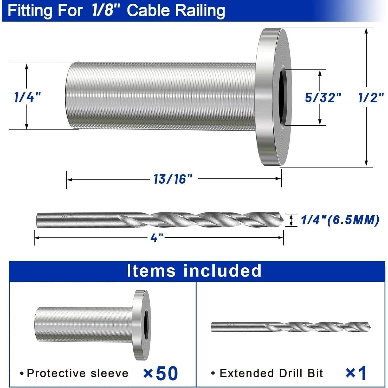 Mangas Protectores Acero Inoxidable Steel DN Mate 50 Pack 2.06cm