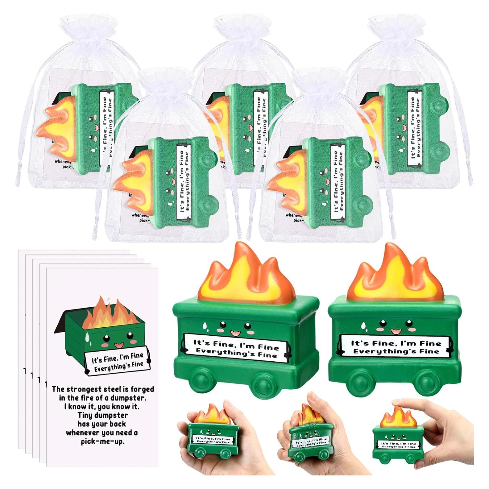 Set de 5 Pelotas de Estrés Motivacionales Hollowfly Verde