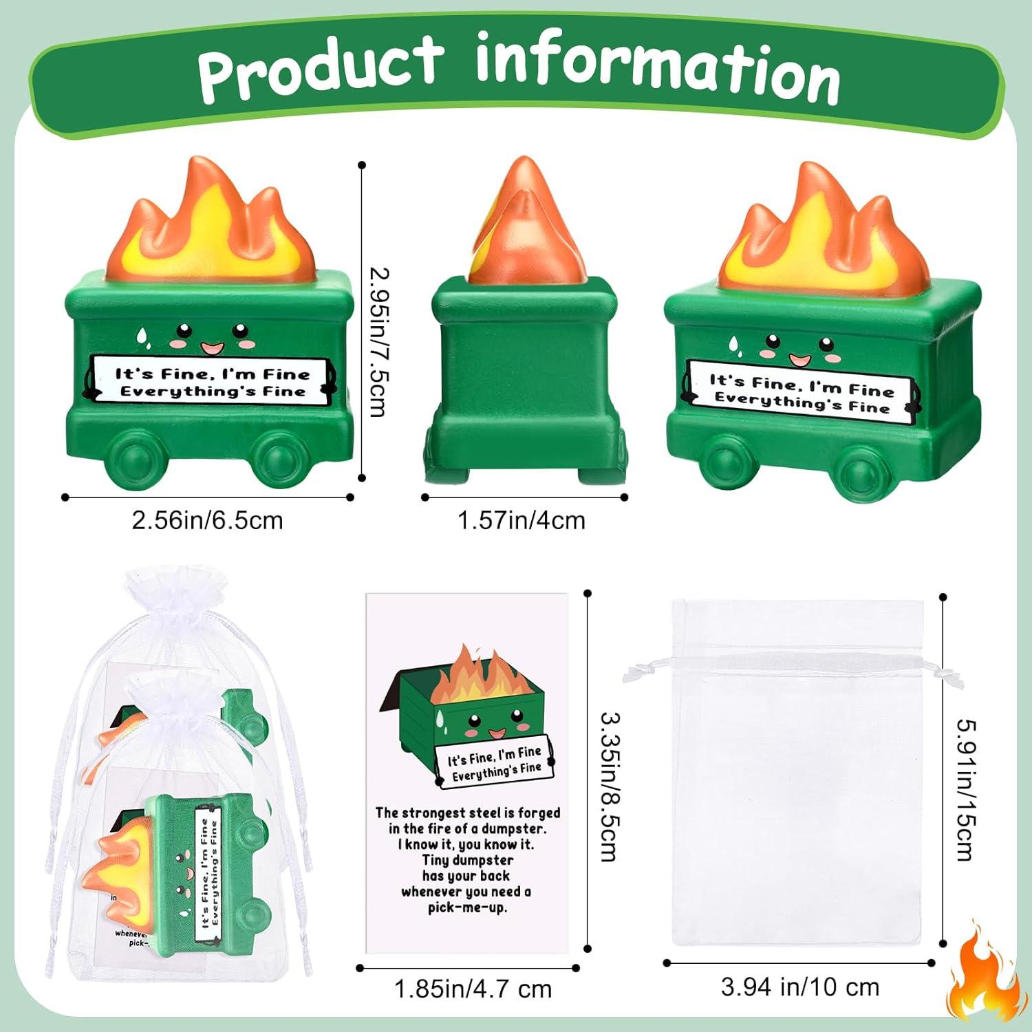 Set de 5 Pelotas de Estrés Motivacionales Hollowfly Verde