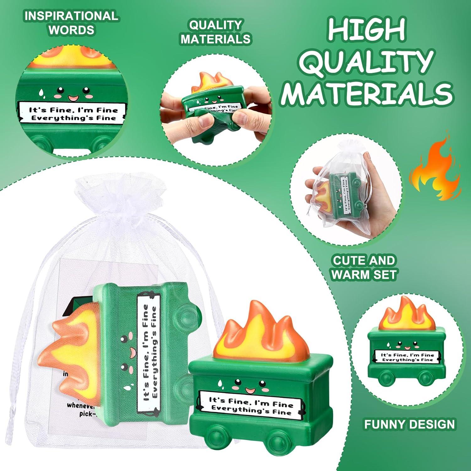 Set de 5 Pelotas de Estrés Motivacionales Hollowfly Verde