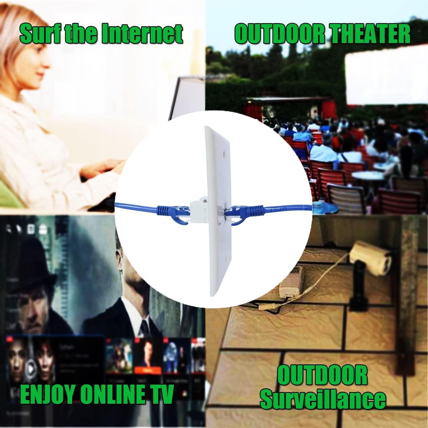 Conectores RJ45 Keystone Hembra a Hembra Cat6 VICTEK - Paquete de 10