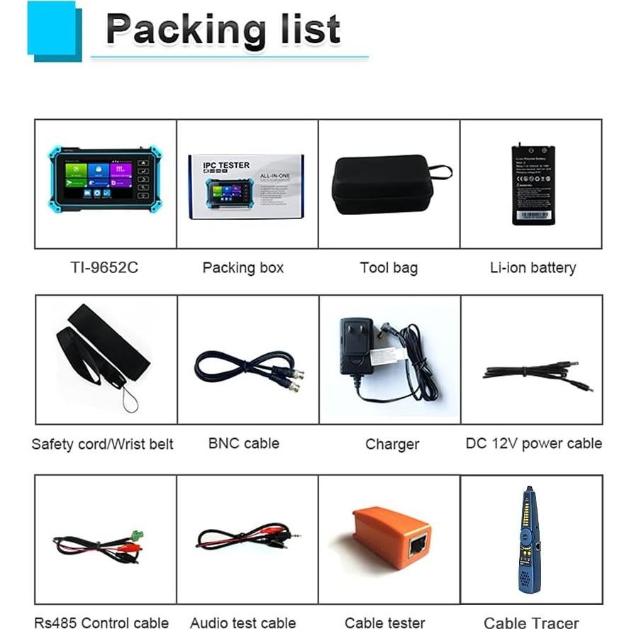 Probador CCTV PEGATISAN IPC-5200 Plus 5.4" Pantalla Táctil