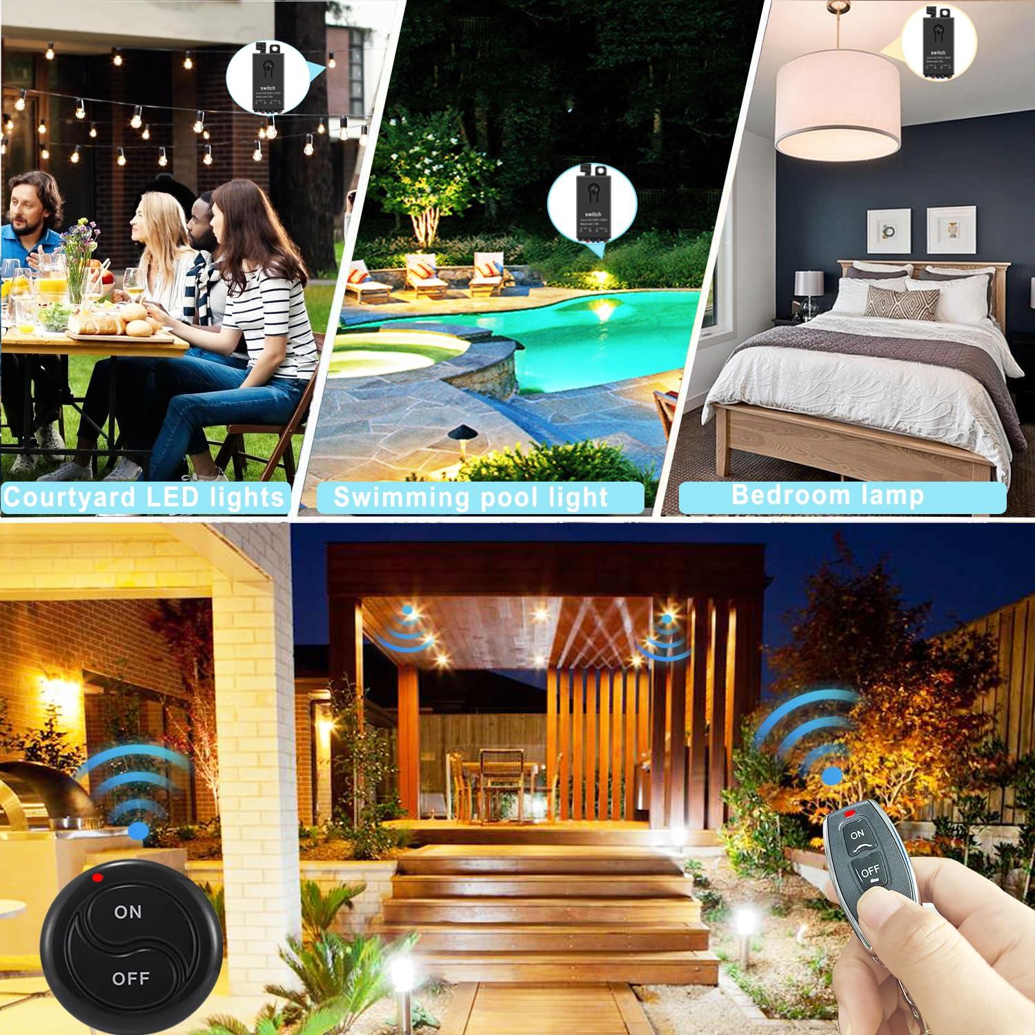 Interruptor remoto inalámbrico dstfuy 110V-240V 10A 100m