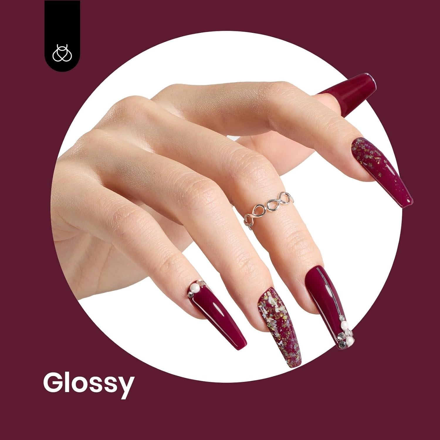 Esmalte de Uñas en Gel Beetles 15 ml Burdeos Ciruela Suave