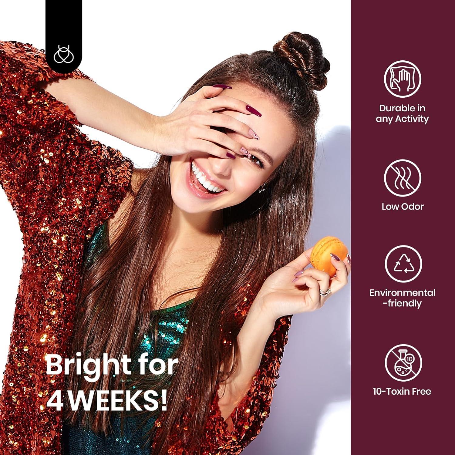 Esmalte de Uñas en Gel Beetles 15 ml Burdeos Ciruela Suave