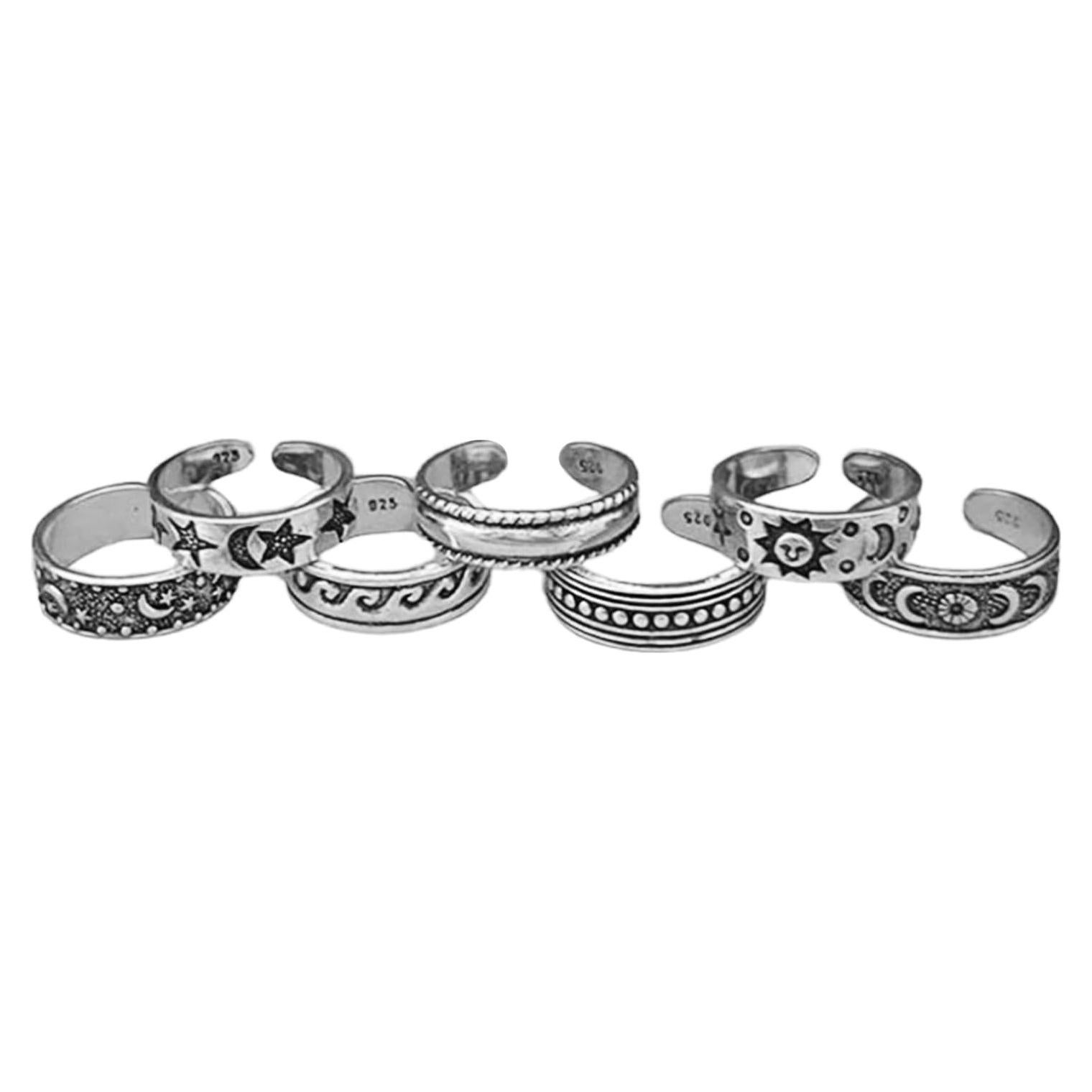 Anillos para dedos del pie POYAMUSE - Conjunto 7 piezas ajustables