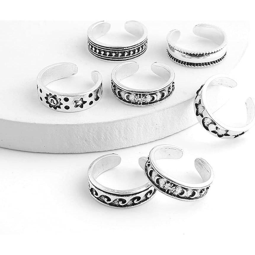 Anillos para dedos del pie POYAMUSE - Conjunto 7 piezas ajustables