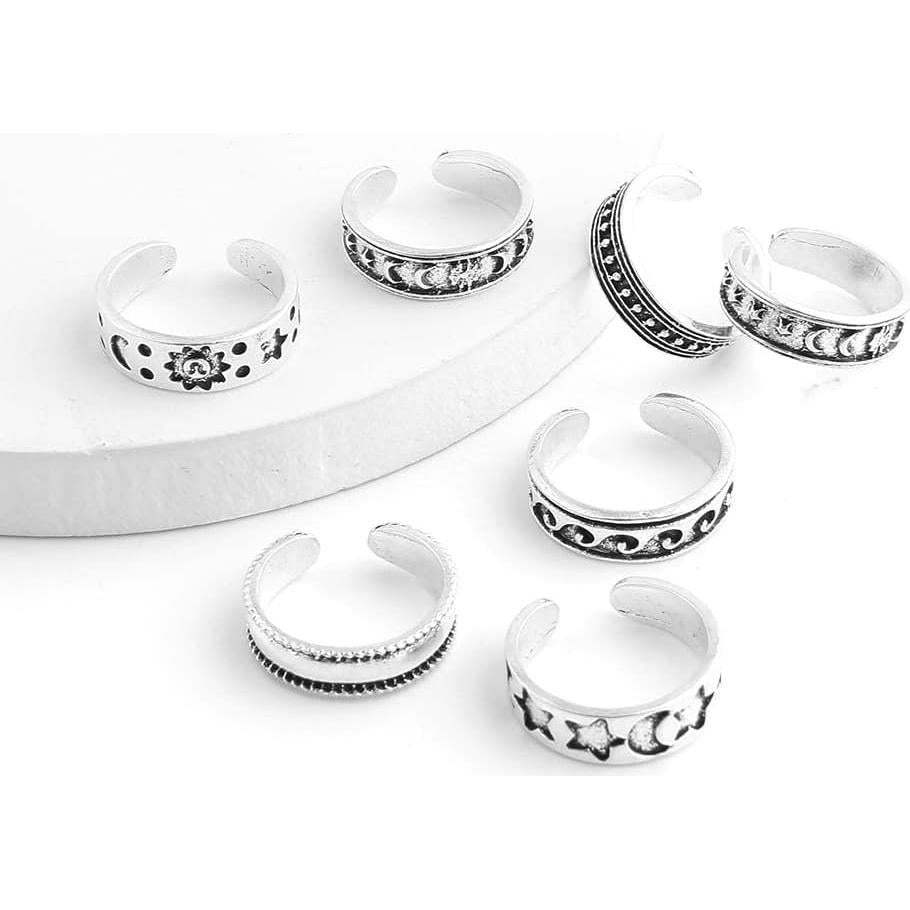 Anillos para dedos del pie POYAMUSE - Conjunto 7 piezas ajustables
