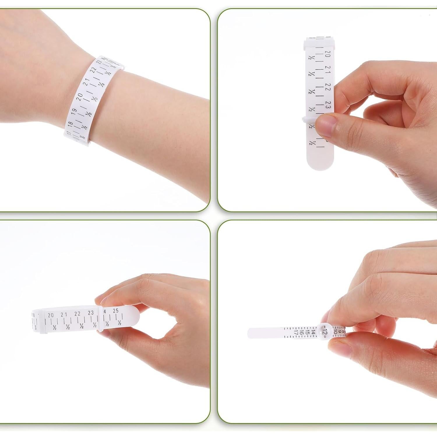 Juego de Medidores de Anillo y Pulsera Ptwola - Tamaño Universal 1-17 US