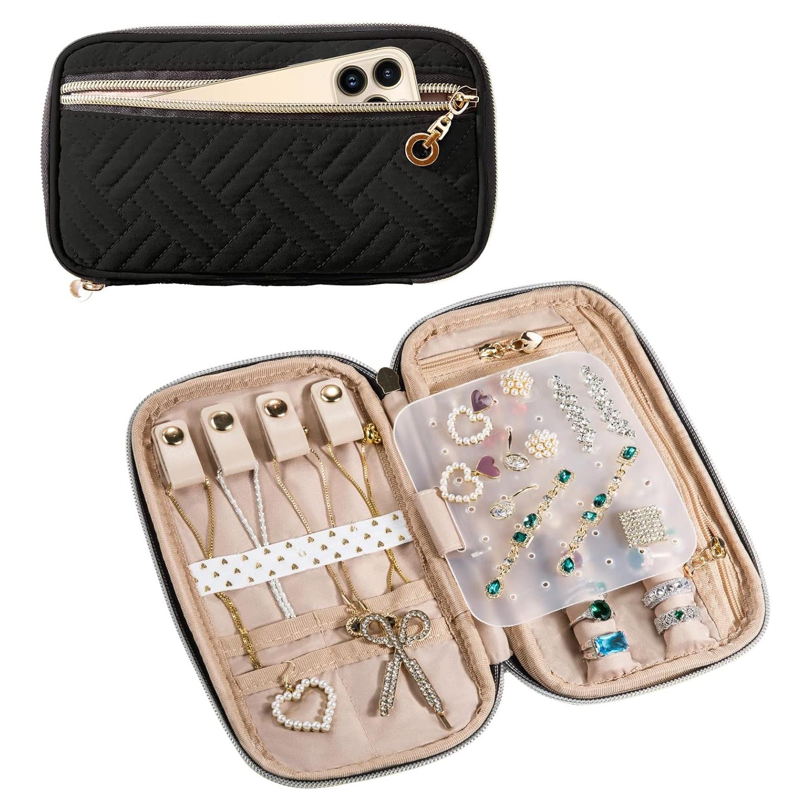 Estuche Organizador de Joyería SFYBYHEART Negro 19x10 cm