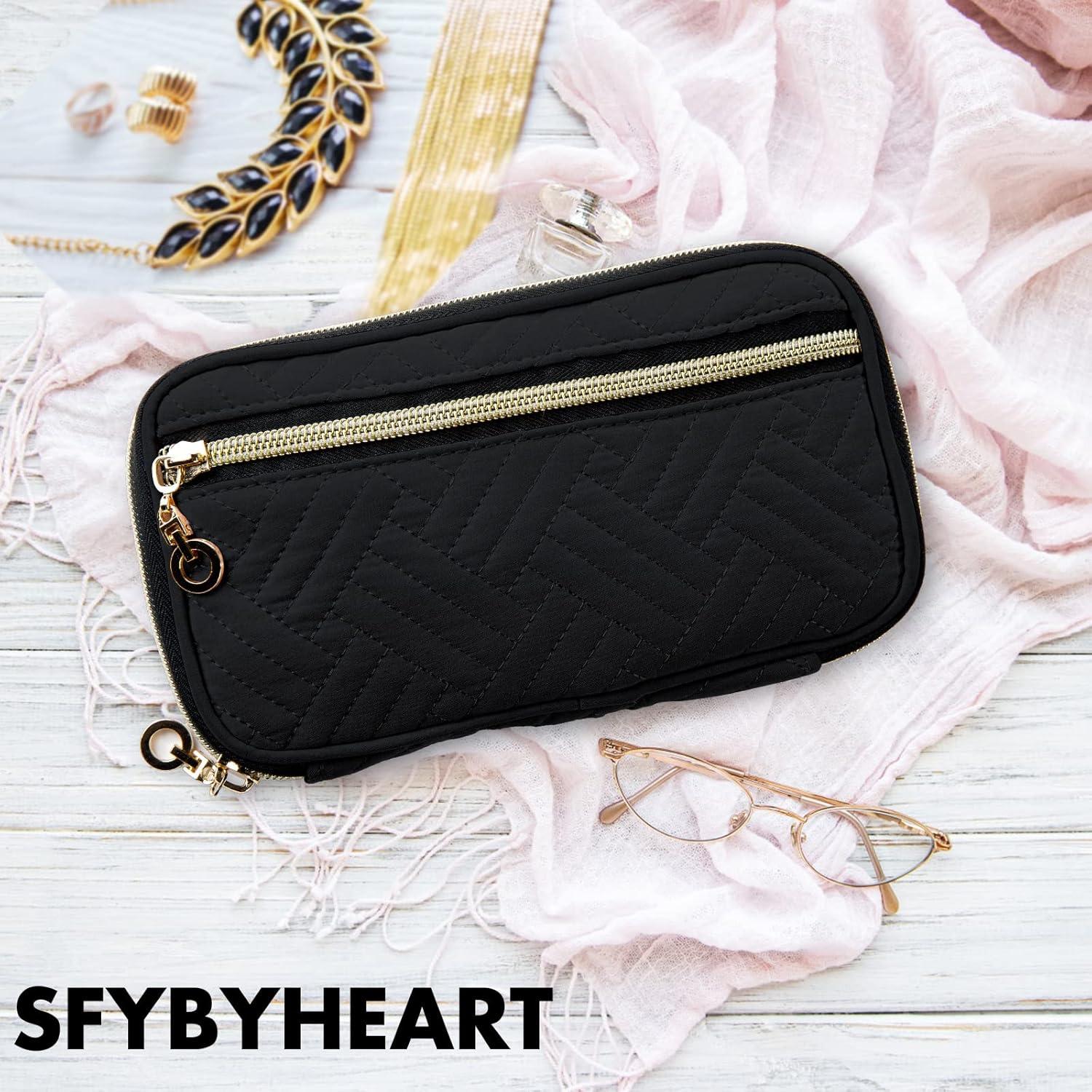 Estuche Organizador de Joyería SFYBYHEART Negro 19x10 cm