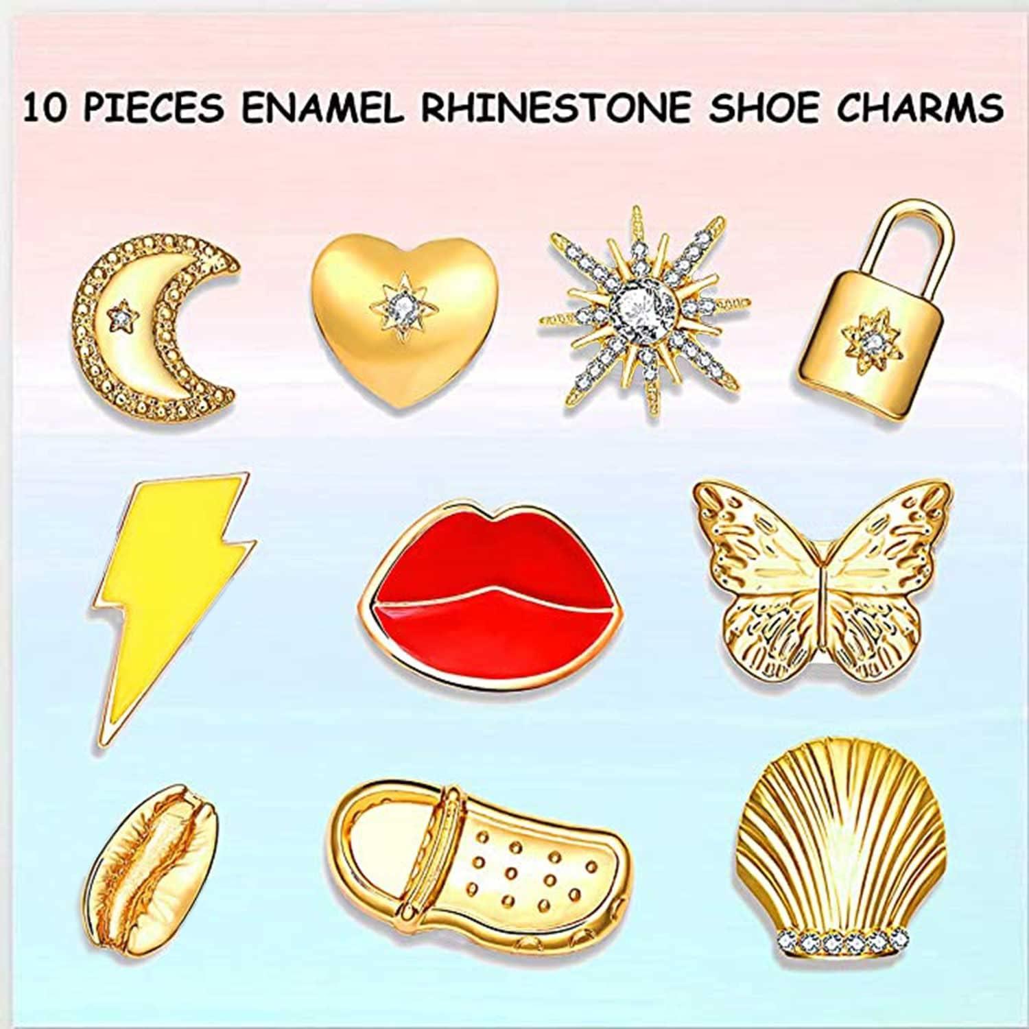 Encantos de Zapatos XOCARTIGE 10 Piezas Brillantes Multicolor