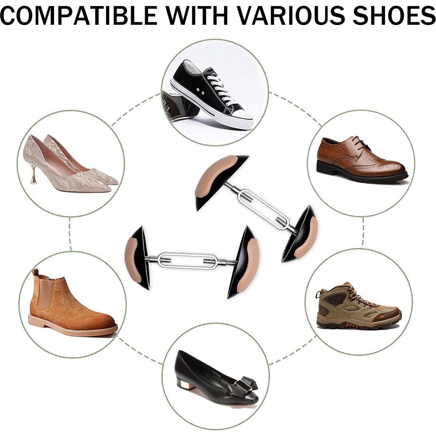 Mini Estiradores de Zapatos Antideslizantes para Mujeres - Ajustable