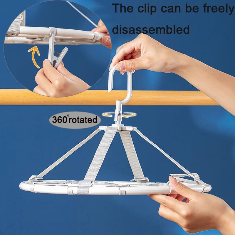 Perchero Plegable para Secar Ropa Foshine 34x34cm 20 Clips