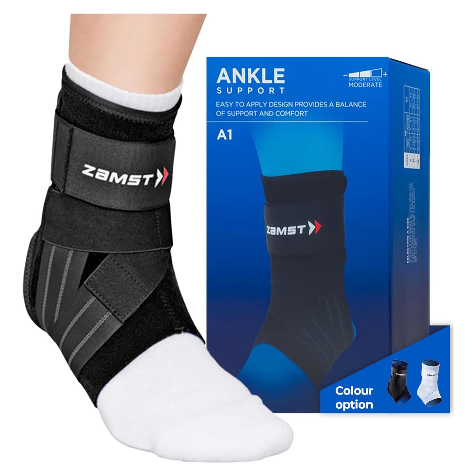 Soporte para Tobillo Zamst A1 Negro Izquierdo Pequeño