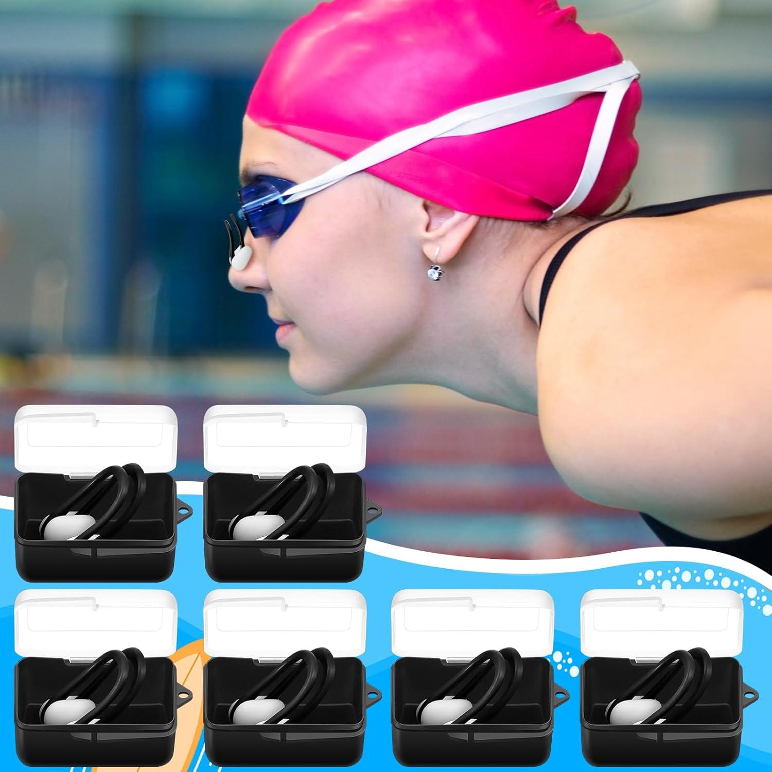 Hiboom Set de 6 Clips Nasales para Natación Adultos y Niños