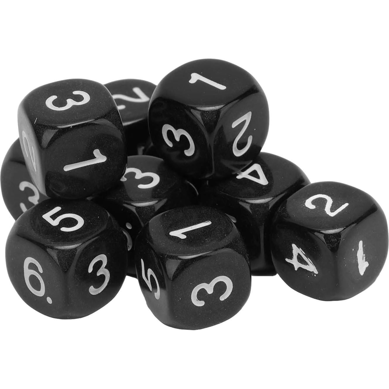 Set de Dados Numéricos 20PCS Plástico 16mm para Juegos Educativos