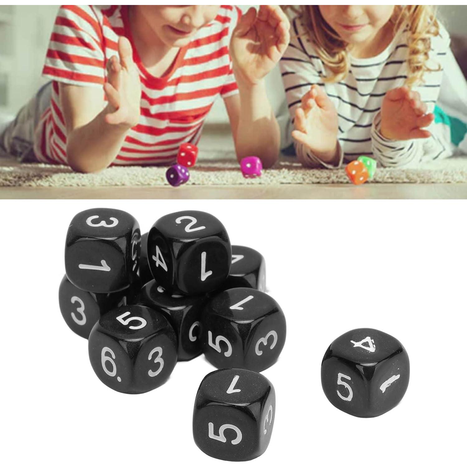 Set de Dados Numéricos 20PCS Plástico 16mm para Juegos Educativos