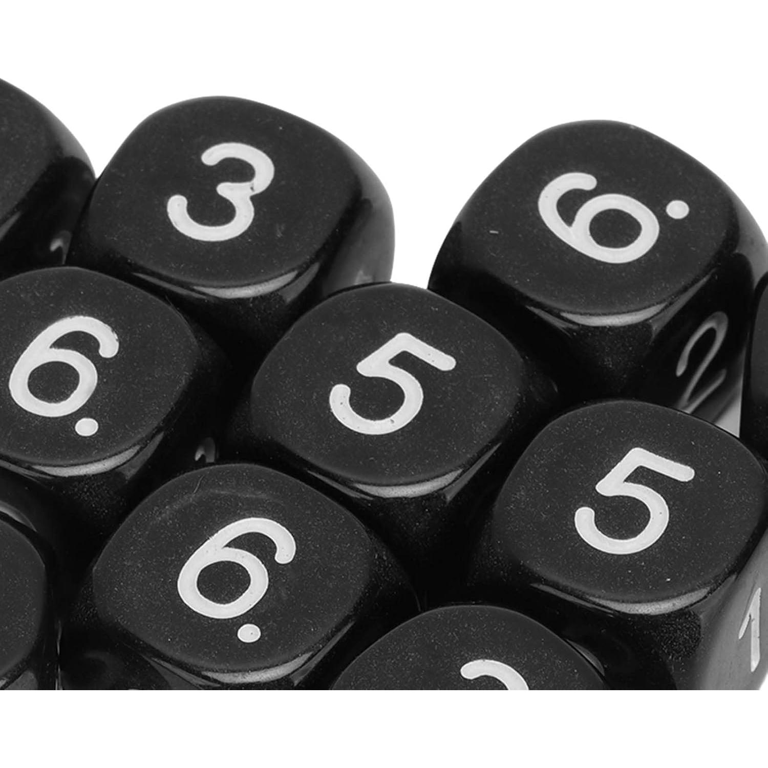 Set de Dados Numéricos 20PCS Plástico 16mm para Juegos Educativos