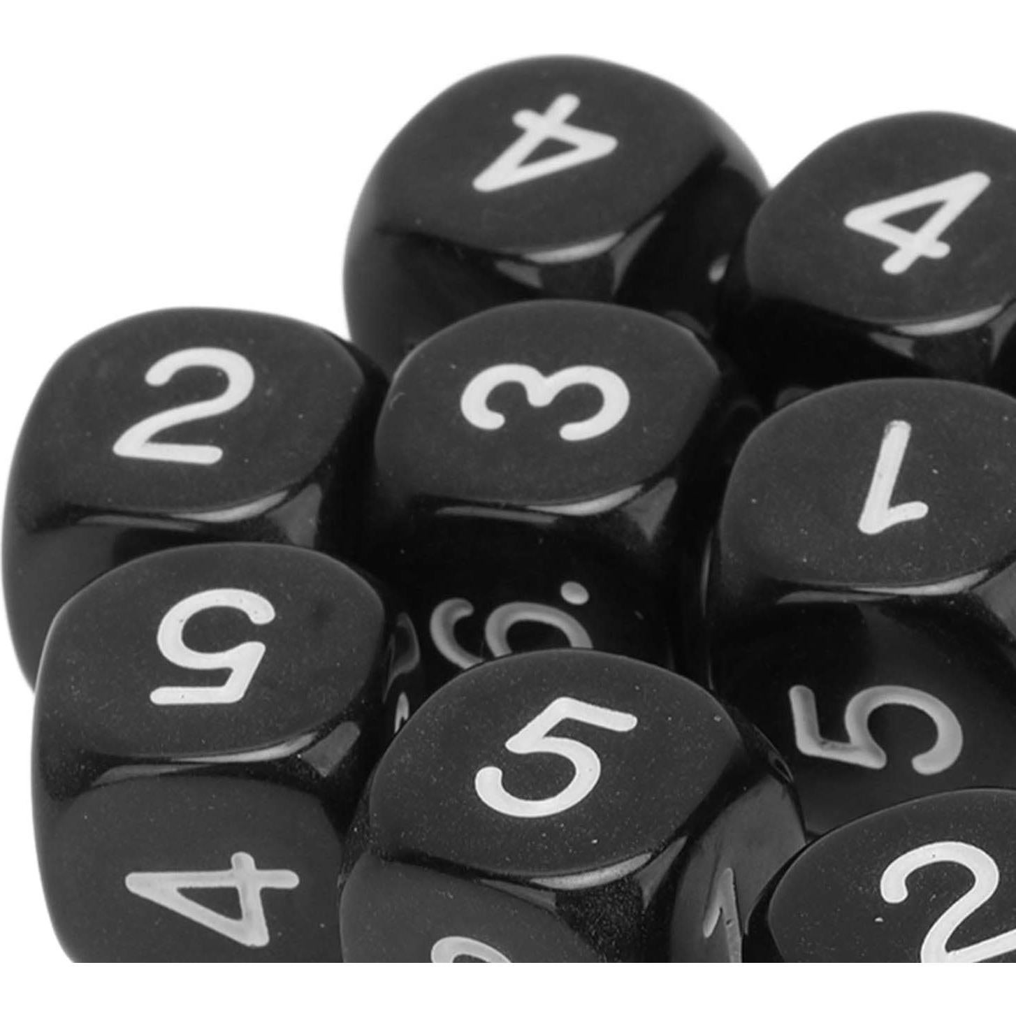 Set de Dados Numéricos 20PCS Plástico 16mm para Juegos Educativos