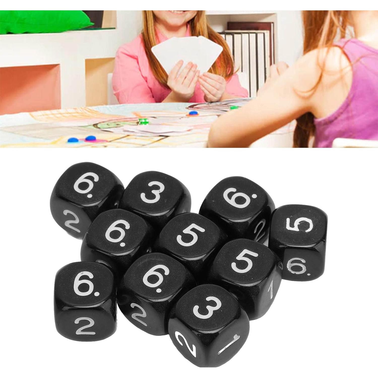 Set de Dados Numéricos 20PCS Plástico 16mm para Juegos Educativos
