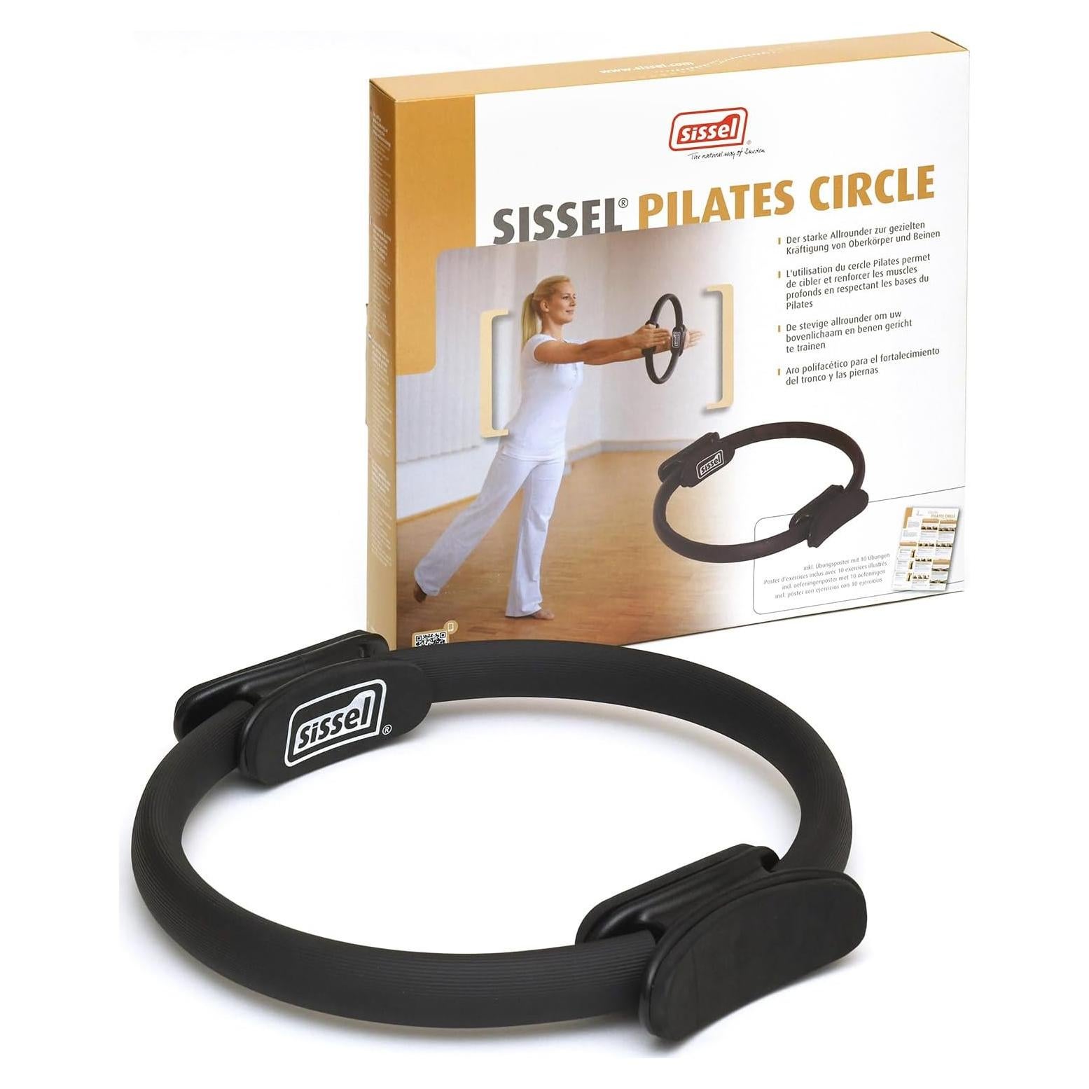 Círculo de Pilates Sissel 38cm con Póster de Ejercicio